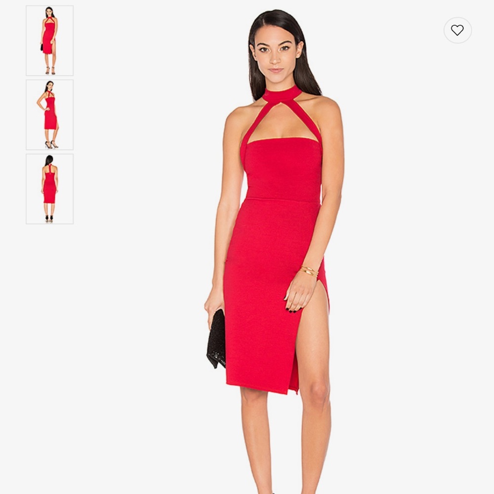 Donna Mizani strapped mock midi dress